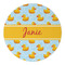 Rubber Duckie Round Paper Coaster - Approval