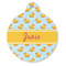 Rubber Duckie Round Pet ID Tag - Large - Front
