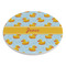 Rubber Duckie Round Stone Trivet - Angle View