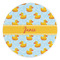 Rubber Duckie Round Stone Trivet - Front View