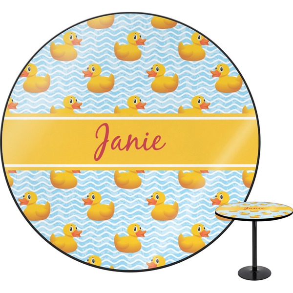 Custom Rubber Duckie Round Table - 30" (Personalized)