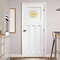 Rubber Duckie Round Wall Decal on Door