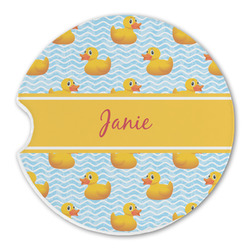 Rubber Duckie Sandstone Car Coaster - Single (Personalized)