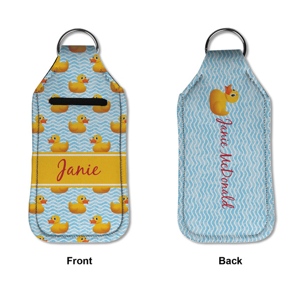 Rubber Duckie Sanitizer Holder Keychain - Large APPROVAL (Flat)