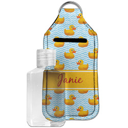 Rubber Duckie Hand Sanitizer & Keychain Holder - Large (Personalized)