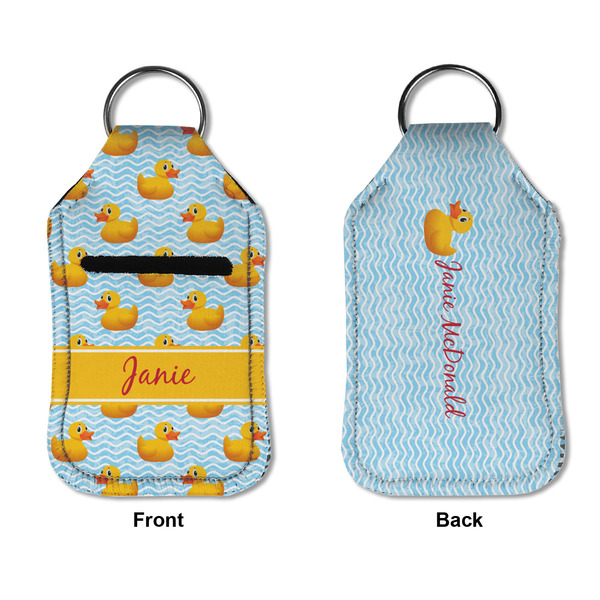 Rubber Duckie Sanitizer Holder Keychain - Small APPROVAL (Flat)