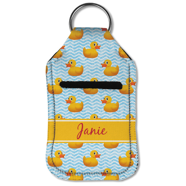 Rubber Duckie Sanitizer Holder Keychain - Small (Front Flat)