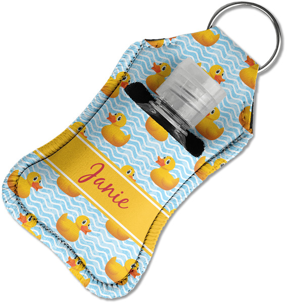 Rubber Duckie Sanitizer Holder Keychain - Small in Case