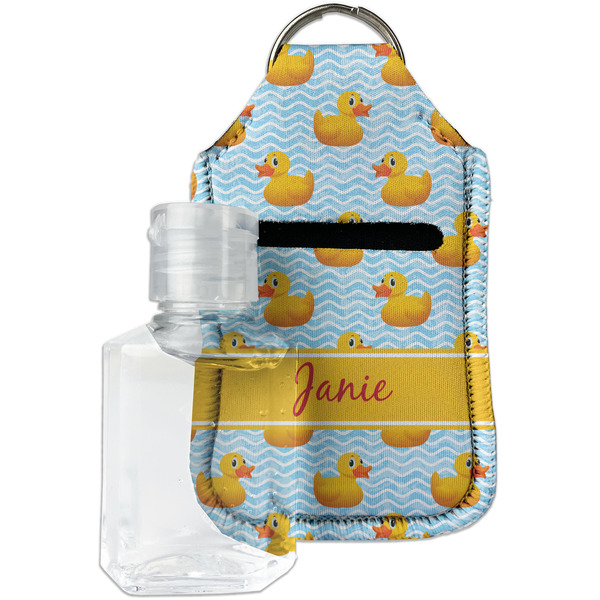 Custom Rubber Duckie Hand Sanitizer & Keychain Holder - Small (Personalized)
