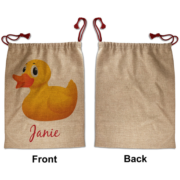 Rubber Duckie Santa Bag - Approval - Front