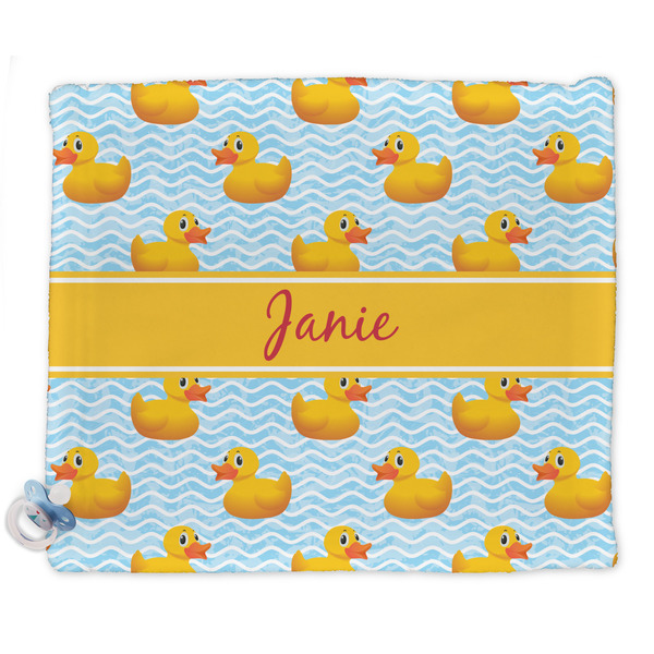 Custom Rubber Duckie Security Blanket - Single Sided (Personalized)
