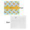 Rubber Duckie Security Blanket - Front & White Back View
