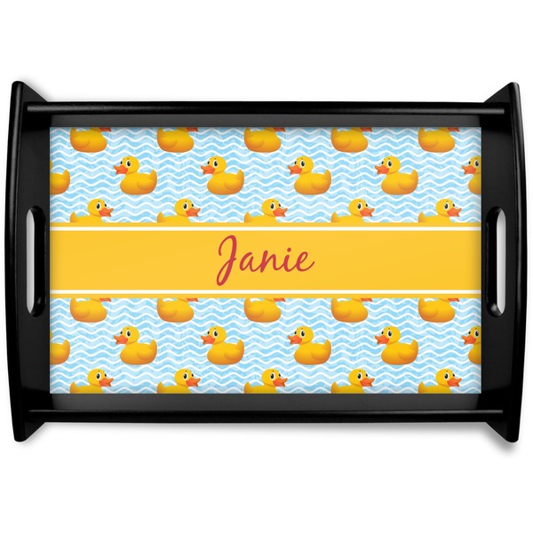 Custom Rubber Duckie Wooden Tray (Personalized)