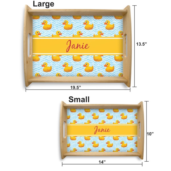 Rubber Duckie Serving Tray Wood Sizes
