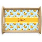 Rubber Duckie Natural Wooden Tray - Small (Personalized)