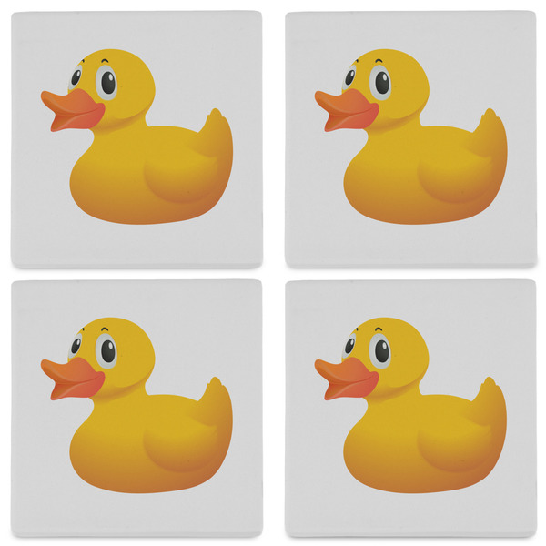 Rubber Duckie Set of 4 Sandstone Coasters - See All 4 View