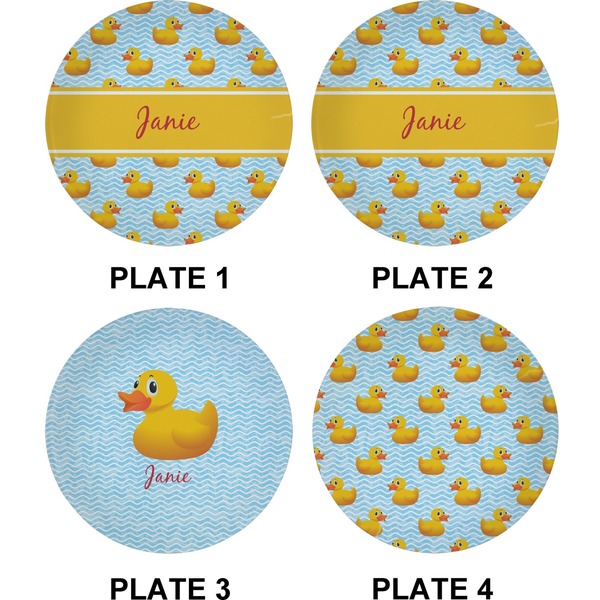Rubber Duckie Set of Appetizer / Dessert Plates (Approval)
