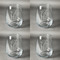 Rubber Duckie Set of Four Personalized Stemless Wineglasses (Approval)