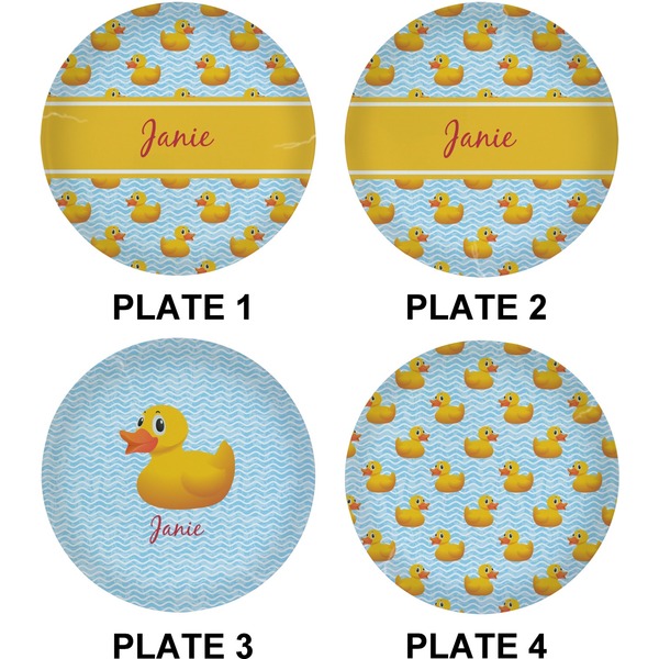 Rubber Duckie Set of Lunch / Dinner Plates (Approval)