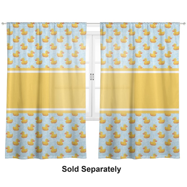 Rubber Duckie Sheer Curtains