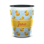 Rubber Duckie Ceramic Shot Glass - 1.5 oz - Two Tone - Set of 4 (Personalized)