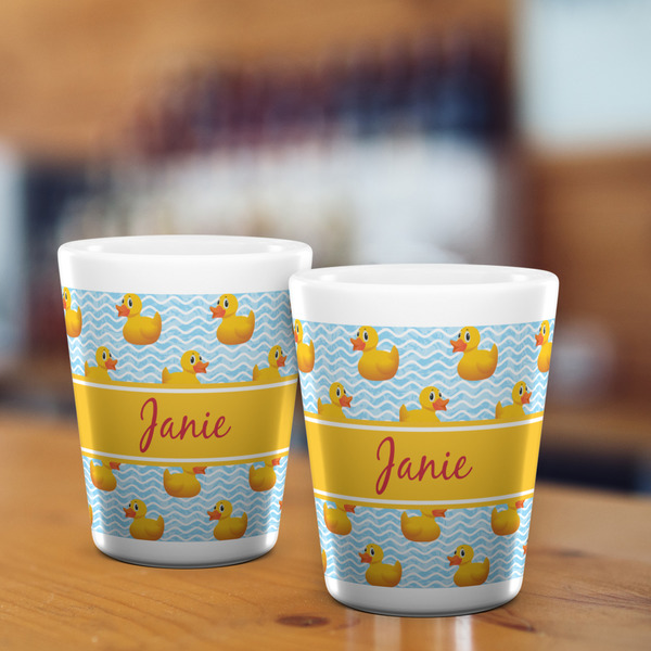 Rubber Duckie Shot Glass - White - LIFESTYLE