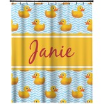 Rubber Duckie Extra Long Shower Curtain - 70"x84" (Personalized)