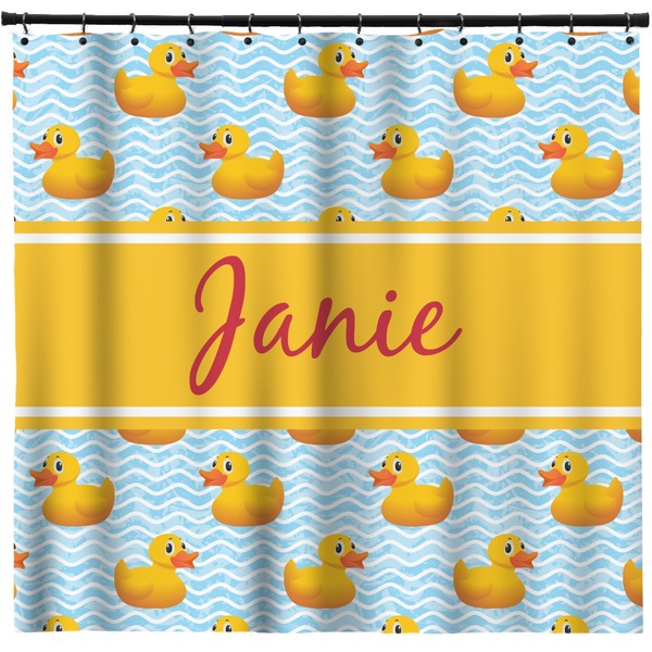 Custom Rubber Duckie Shower Curtain - Custom Size (Personalized)