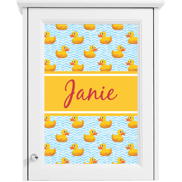 Rubber Duckie Single White Cabinet Decal