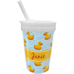 Rubber Duckie Sippy Cup with Straw (Personalized)