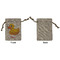 Rubber Duckie Small Burlap Gift Bag - Front Approval