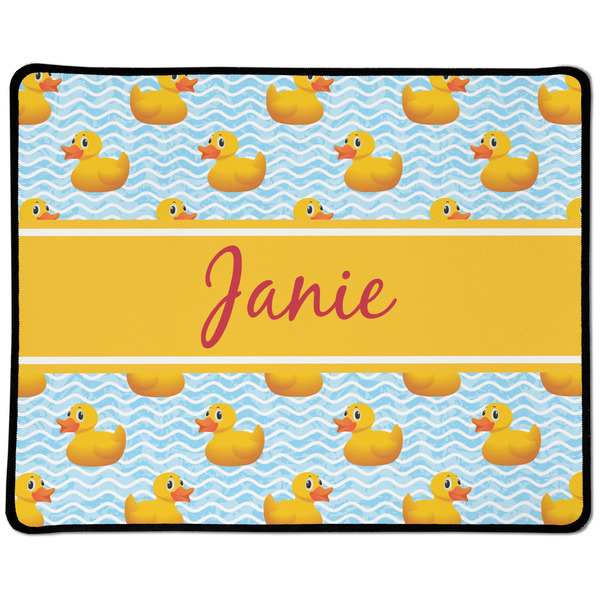 Custom Rubber Duckie Large Gaming Mouse Pad - 12.5" x 10" (Personalized)