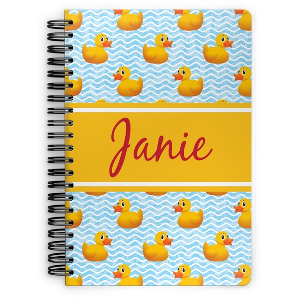 Custom Rubber Duckie Spiral Notebook (Personalized)