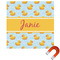 Rubber Duckie Square Car Magnet - 10" (Personalized)