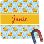 Rubber Duckie Square Fridge Magnet (Personalized)