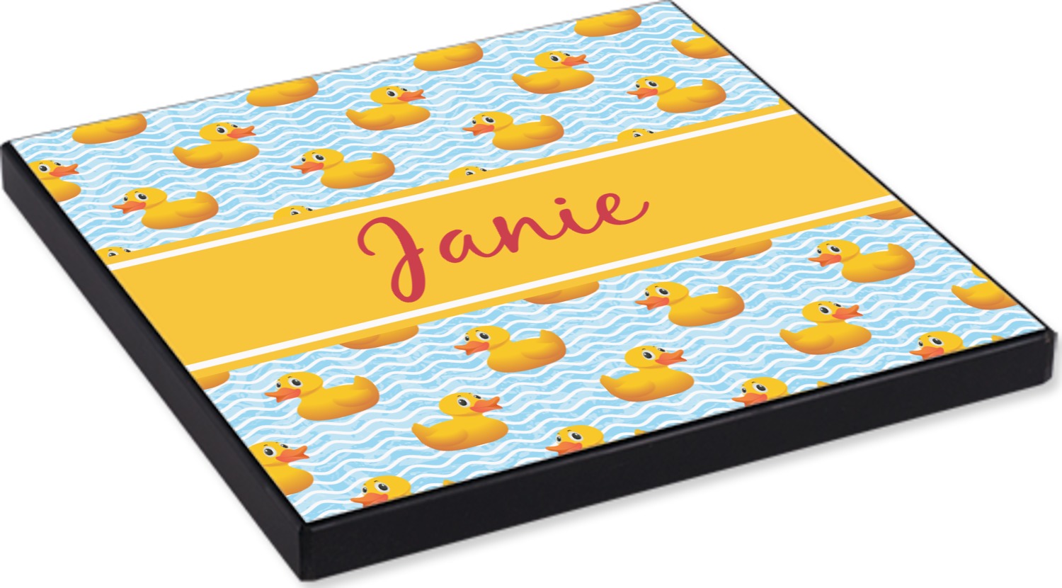 Rubber Duckie Square Table Top Angle Shot