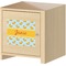 Rubber Duckie Square Wall Decal on Wooden Cabinet
