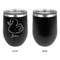 Rubber Duckie Stainless Wine Tumblers - Black - Single Sided - Approval