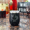 Rubber Duckie Stainless Wine Tumblers - Black - Single Sided - In Context