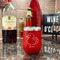 Rubber Duckie Stainless Wine Tumblers - Red - Single Sided - In Context
