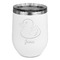 Rubber Duckie Stemless Stainless Steel Wine Tumbler - White - Double Sided (Personalized)