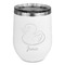 Rubber Duckie Stainless Wine Tumblers - White - Single Sided - Front