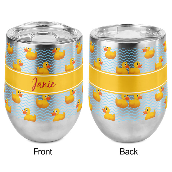 Rubber Duckie Stemless Wine Tumbler - Full Print - Approval
