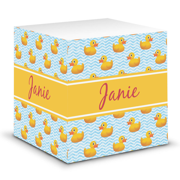 Custom Rubber Duckie Sticky Note Cube (Personalized)