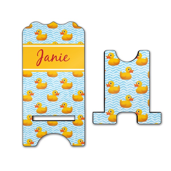 Rubber Duckie Stylized Phone Stand - Front & Back - Large