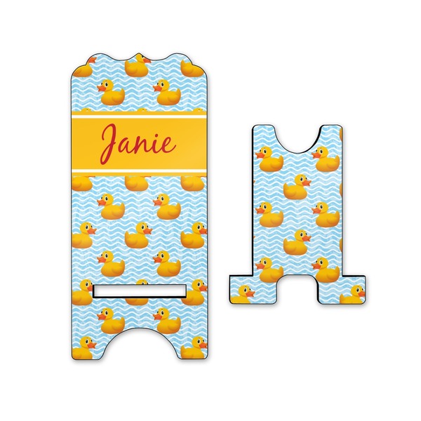 Rubber Duckie Stylized Phone Stand - Front & Back - Small