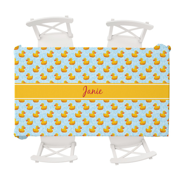 Custom Rubber Duckie Tablecloth - 58"x102" (Personalized)