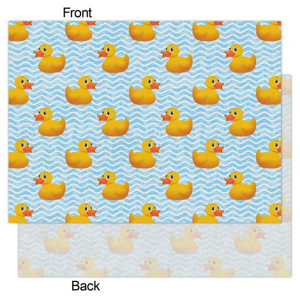 Rubber Duckie Tissue Paper - Heavyweight - Large - Front & Back