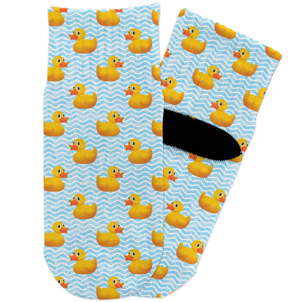Custom Rubber Duckie Toddler Ankle Socks