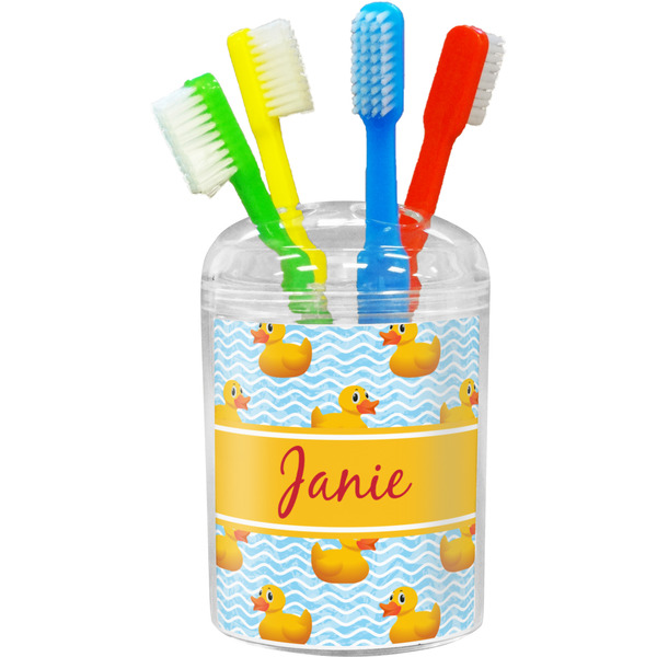 Custom Rubber Duckie Toothbrush Holder (Personalized)